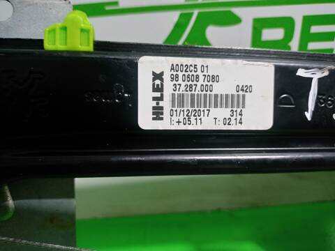 Foto 3ª: Elevalunas Manual Trasero Derecho Peugeot 508 ACTIVE 150CV 110KW [AH01] (2018)