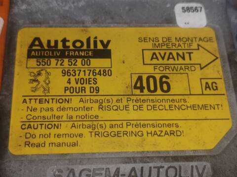 Centralita Airbag Peugeot 406 RHZ BERLINA