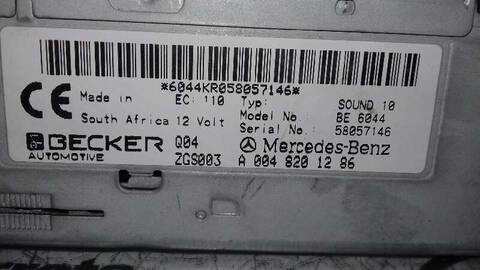 Foto 3ª: Sistema Audio Radio CD Mercedes Vito 98CV 72KW