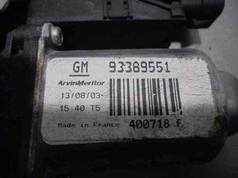 Foto 3ª: Elevalunas Eléctrico Delantero Izquierdo Opel Meriva COSMO 75CV 55KW [Y17DT] (2003)