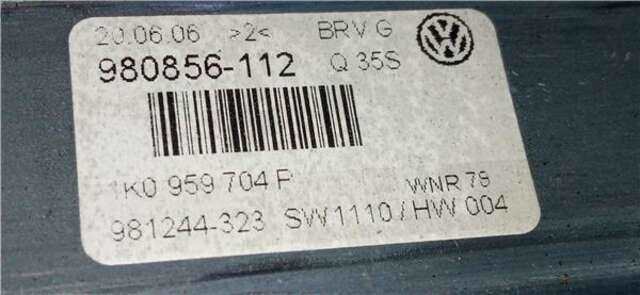 Elevalunas Eléctrico Trasero Derecho Volkswagen Passat 2.0 TDI 16V