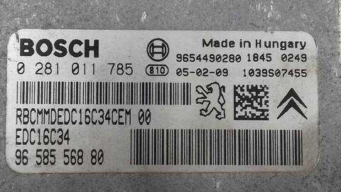 Foto 2ª: Centralita Motor ECU Citroen C2 1.4 HDI 68CV 50KW [8HZ] (2005)