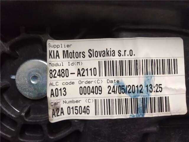Foto 3ª: Elevalunas Eléctrico Delantero Derecho Kia Ceed 1.4 CONCEPT [1.4 LTR. - 66 KW CRDI CAT] (JD)(2012) [D4FC]