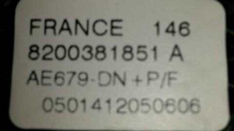 Foto 2ª: Airbag Delantero Izquierdo Renault Vel Satis 3.0 V6 DCI TD CAT 177CV 130KW [P9X A 7] (2002)