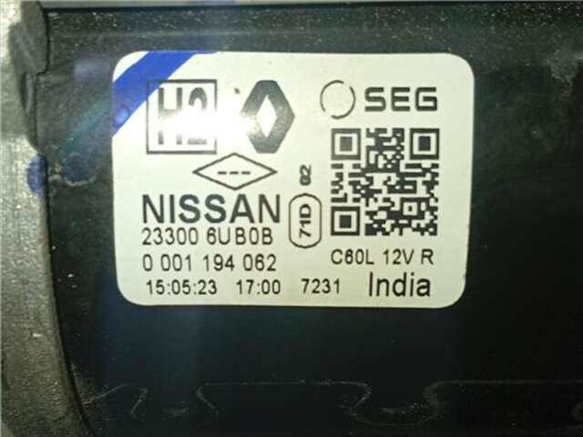 Foto 2ª: Motor de Arranque Nissan Qashqai HÍBRIDO-SUAVE ACENTA [HÍBRIDO-SUAVE 103 KW ( 1.3 LTR. - 103 KW DIG-T MHEV)]