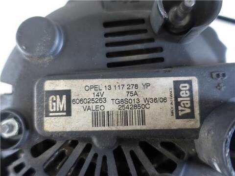Foto 3ª: Alternador Opel Combo 1.3 CDTI 16V 69CV 51KW FAMILIAR FURGON [Z 13 DT] (2007)
