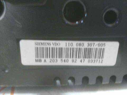 Foto 4ª: Cuadro de Instrumentos Mercedes Clase C 160 BERLINA 170CV 125KW [646963] (2000)