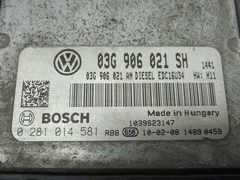 Foto 3ª: Centralita Motor ECU Seat Leon 1.9 TDI 90CV 66KW (2010)