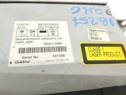 Foto 3ª: Sistema Audio Radio CD Toyota Rav4 EXECUTIVE 136CV 100KW [2AD] (2006)
