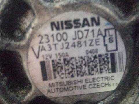 Foto 3ª: Alternador Nissan Qashqai 2.0 DCI A LAS 4 RUEDAS (2006)