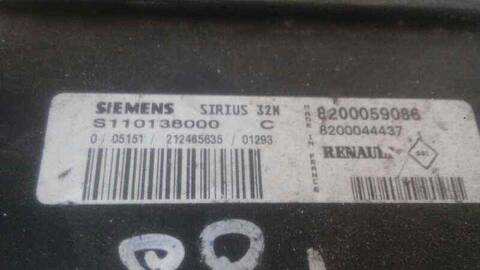 Foto 2ª: Centralita Motor ECU Renault Megane 80CV 59KW I FASE 2 GANDTOUR KA..) (1999)