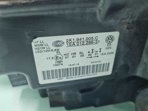 Foto 2ª: Faro Izquierdo Volkswagen Caddy OUTDOOR 4MOTION BMT 122CV 90KW [DFSE] (2019)