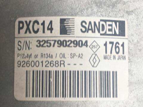 Compresor Aire Acondicionado Renault Megane 1.3 TCE 140 B9NB) HATCHBACK IV HATCHBACK B9A/M/N_)
