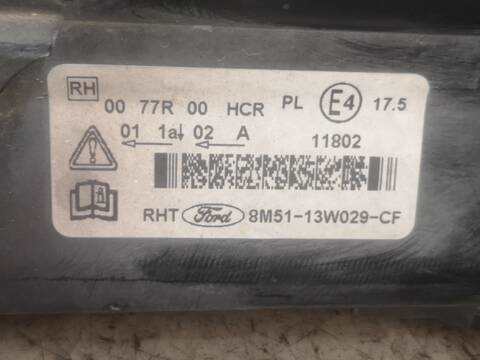Foto 2ª: Faro Derecho Ford Focus G8DB BERLINA (2010)