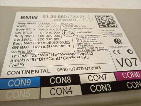 Foto 4ª: Caja Reles Fusibles Bmw X3 3.0 G 360CV 265KW G01) M40I [B58B30A] (2018)