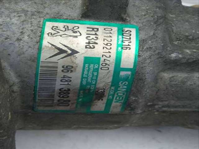 Foto 2ª: Compresor Aire Acondicionado Peugeot 407 2.0 16V HDI FAP CAT RHR - DW10BTED4) 136CV 100KW [RHR(DW10BTED4)] (2005)