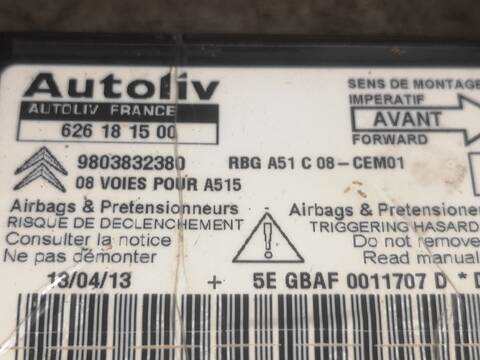 Centralita Airbag Citroen C3 8HR