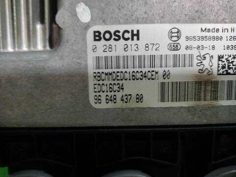 Foto 3ª: Centralita Motor ECU Citroen C4 1.6 16V HDI FAP 109CV [9HZDV6TED4] (2006)