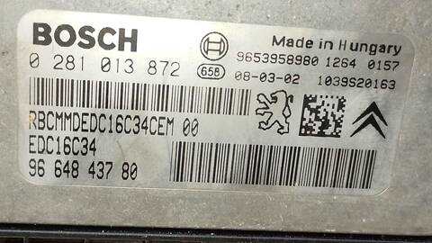 Foto 4ª: Centralita Motor ECU Peugeot 308 SPORT 109CV 80KW [9HX O 9H01] (2008)