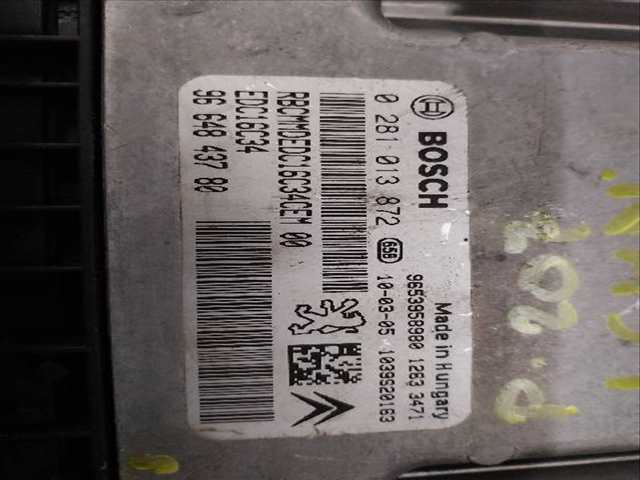 Foto 2ª: Centralita Motor ECU Peugeot 207 1.6 D [D-9HX] (2010)