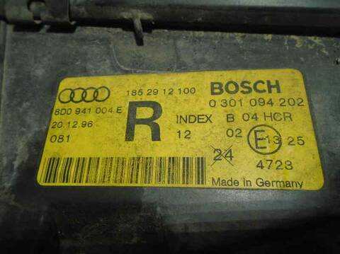 Foto 3ª: Faro Derecho Audi A4 1.9 TDI BERLINA 110CV 81KW [AFN] (1997)