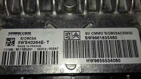 Foto 3ª: Centralita Motor ECU Peugeot 407 ST SPORT PACK 136CV 100KW [RHRDW10BTED4] (2006)
