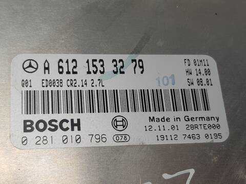 Foto 3ª: Centralita Motor ECU Mercedes Clase ML 270 2.7 CDI 20V CAT 163CV 120KW AUT. 163.113) W163) OM612 (1999)