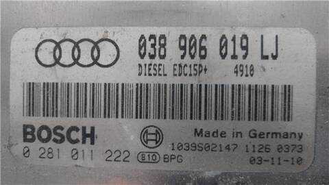 Foto 3ª: Centralita Motor ECU Audi A4 1.9 TDI [1 9 LTR. - 85 KW TDI] BERLINA 116CV