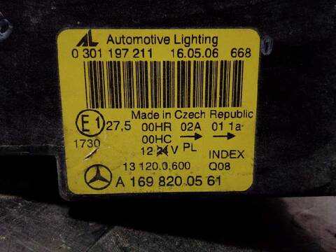 Foto 4ª: Faro Izquierdo Mercedes Clase A 140 136CV 100KW