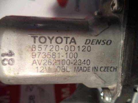 Foto 2ª: Elevalunas Manual Trasero Derecho Toyota Auris 1.4 TD CAT 90CV 66KW [1ND] (2009)
