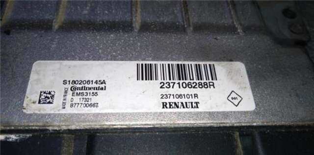 Centralita Motor ECU Renault Megane 1.2 EXPERIENCE [1.2 LTR. - 74 KW TCE ENERGY] IV BERLINA 5P (12.2015-_)