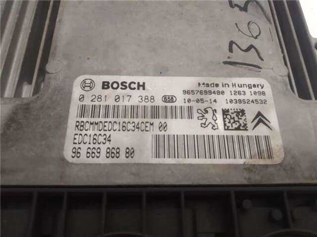Foto 3ª: Centralita Motor ECU Peugeot 207 1.4 CONFORT [1.4 LTR. - 50 KW HDI] [8HZ / DV4]