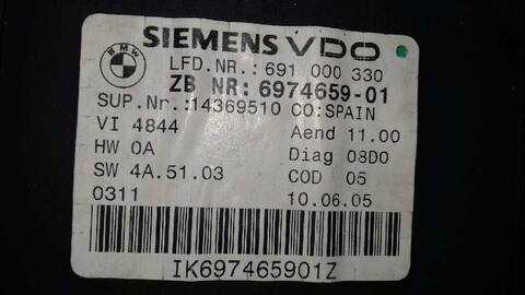 Foto 3ª: Cuadro de Instrumentos Bmw Serie 3 315 320D BERLINA 163CV 120KW [204D4] (2005)