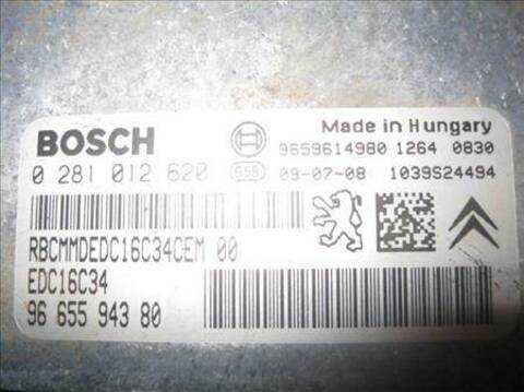 Foto 3ª: Centralita Motor ECU Peugeot Partner 1.6 HDI 75CV 55KW FURGON [D-9HW] (2009)