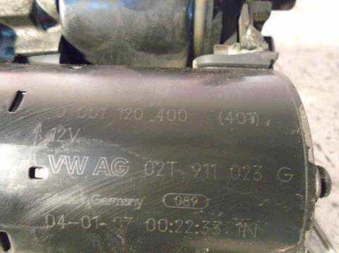 Foto 3ª: Motor de Arranque Skoda Fabia 1.4 75CV 55KW [BBY] (2004)