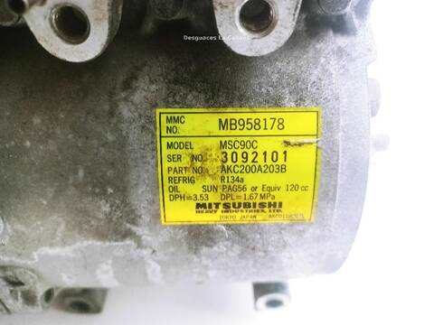 Foto 2ª: Compresor Aire Acondicionado Mitsubishi Carisma 1.8 16V GDI DA2A) [4G93 (GDI)] (1995)