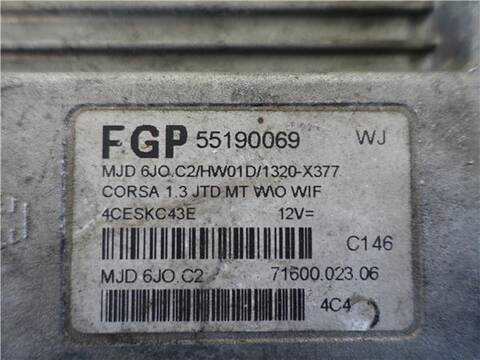 Foto 2ª: Centralita Motor ECU Opel Corsa 1.3 CDTI 70CV [Z 13 DT] (2004)