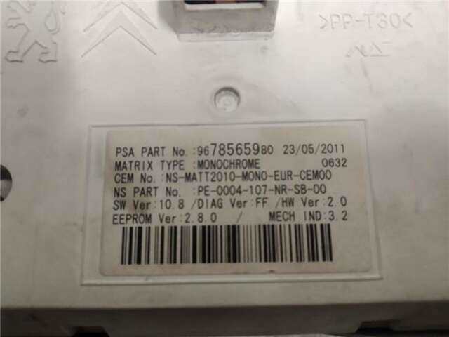 Foto 3ª: Cuadro de Instrumentos Peugeot 508 1.6 HDI FAP (112 CV) [9HR]