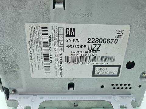 Foto 4ª: Sistema Audio Radio CD Chevrolet Cruze 2.0 DIESEL CAT 163CV 120KW [Z20D1] (2012)