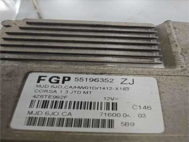 Foto 2ª: Centralita Motor ECU Opel Corsa 1.3 BLUE LINE [1.3 LTR. - 51 KW 16V CDTI CAT (Z 13 DT - LN9)] [Z 13 DT / LN9]