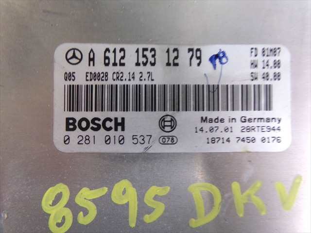 Foto 3ª: Centralita Motor ECU Mercedes Clase E 270 2.7 CDI W210,1999-2002 [612961] (2001)
