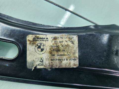 Foto 3ª: Elevalunas Manual Trasero Izquierdo Bmw Serie 3 315 318D 143CV 105KW [N47D20C] (2013)
