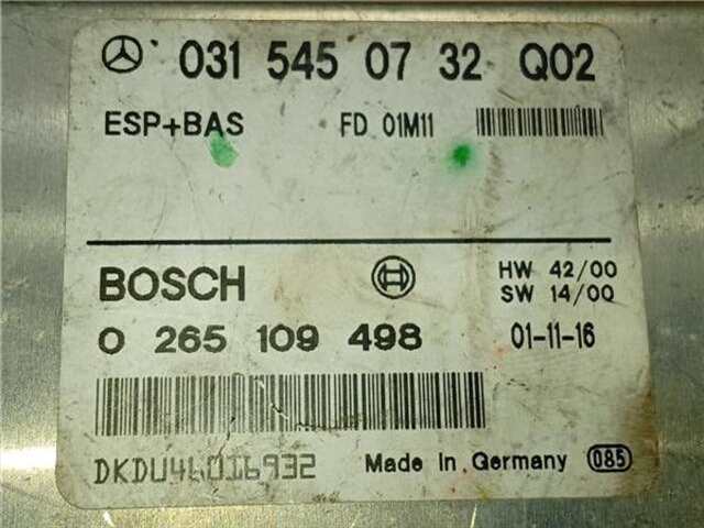 Foto 2ª: Centralita Abs Mercedes Clase E 180 E 270 CDI (210.016) [OM 612.961]
