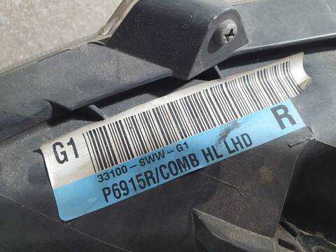 Foto 3ª: Faro Derecho Honda Crv EXECUTIVE 150CV 110KW RE) [R20A2] (2008)