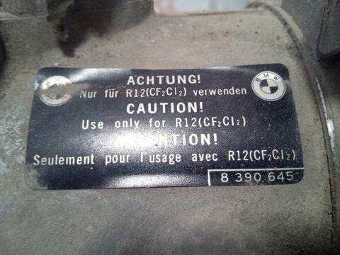 Foto 3ª: Compresor Aire Acondicionado Bmw Serie 3 315 BERLINA 170CV 125KW