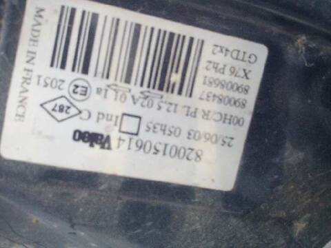 Foto 3ª: Faro Izquierdo Renault Kangoo RTE 64CV 47KW [D-F8Q] (2003)