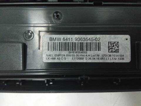 Foto 4ª: Mando Climatizador Bmw Serie 3 318 2.0 D 150CV 110KW F30 F80) [B47 D20 A] (2016)