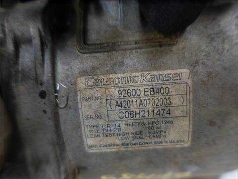 Foto 3ª: Compresor Aire Acondicionado Nissan Navara 2.5 DCI 4WD 171CV 126KW [YD25DDTI] (2006)