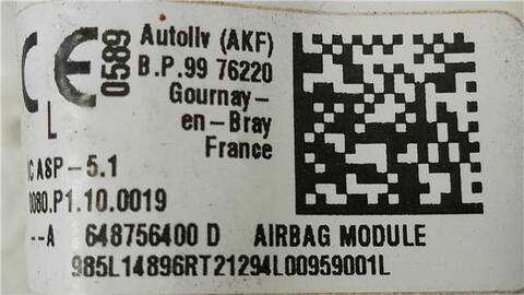 Foto 2ª: Airbag Cortina Delantero Izquierdo Dacia Sandero 1.0 STEPWAY COMFORT [1 0 LTR. - 67 KW TCE CAT] 91CV [H4D F4] (2022)