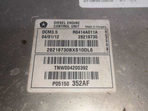 Foto 3ª: Centralita Motor ECU Jeep Compass ENE (2012)